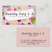 Livraison estivale du Carte de visite alimentaire (Devant / Derrière)