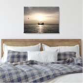 Livraison fantôme sur toile de coucher du soleil I (Insitu(Chambre))