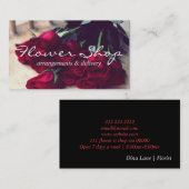 Livraison Flower Shop Florist Carte de visite (Devant / Derrière)