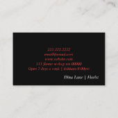 Livraison Flower Shop Florist Carte de visite (Dos)