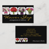 Livraison Flower Shop Florist Carte de visite (Devant / Derrière)