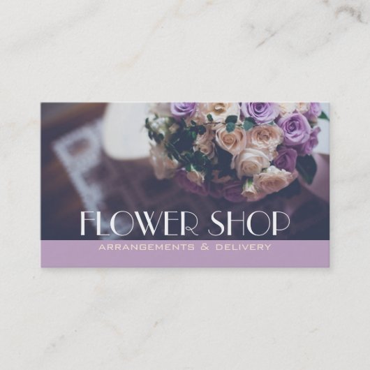 Livraison Flower Shop Florist Carte de visite (Devant)