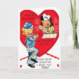 Livraison par courrier Retro Mailman Carte Saint-V
