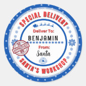 Livraison spéciale de Père Noël au Étiquette cadea (Devant)