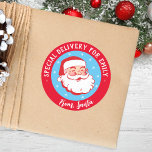 Livraison spéciale de Père Noël Kids Christmas Cla<br><div class="desc">Ma livraison spéciale de Père Noël Kids Christmas Classic Round Sticker faire envelopper les cadeaux de vacances une brise. Placez sur les cadeaux pour une touche de finition parfaite.</div>