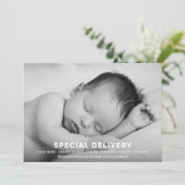 LIVRAISON SPÉCIALE | FAIRE-PART DE NAISSANCE (Debout devant)