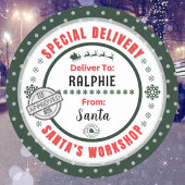 Livraison spéciale Père Noël à enfant Étiquette ca