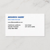 Livraison Van Blue Carte de visite (Dos)