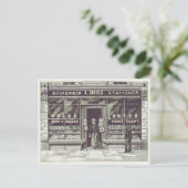 Livraison vintage Dessin 1891 Carte postale (Debout devant)