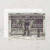 Livraison vintage Dessin 1891 Carte postale (Devant / Derrière)