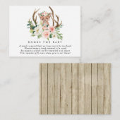 livre à fleurs rustiques renard pour bébé carte de (Devant / Derrière)