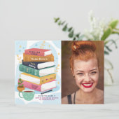 Livre Anniversaire Bibliothèque Invitation Lecture (Debout devant)