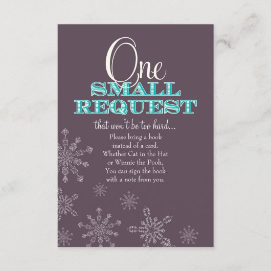 Livre au lieu d'un Baby shower de carte (Devant)