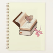 Livre avec carte amant & fleur (Devant)