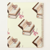 Livre avec carte amant & fleur (Dos)