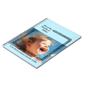 Livre Bébé bleu style rustique (Côté gauche)