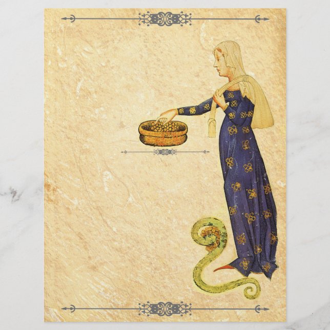 Livre blanc médiéval d'ombres en-tête de la page (Devant)