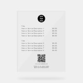 Livre blanc moderne QR Code Social Media (Recto)