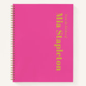 Livre blanc personnalisé rose avec nom (Devant)