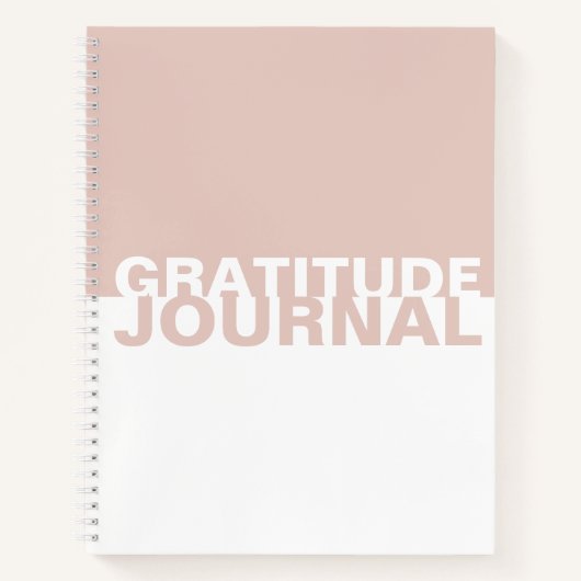 Livre blanc rose de Gratitude à deux tons (Devant)