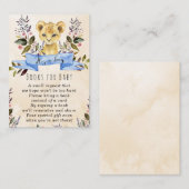 livre bleu pour bébé lion boudin pour bébé carte d (Devant / Derrière)