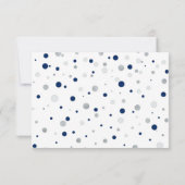 Livre bleu Silver Navy pour bébé, carte de demande (Dos)