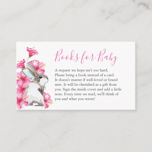 Livre Bunny Spring Pour Boîtier Invitation Bébé (Devant)