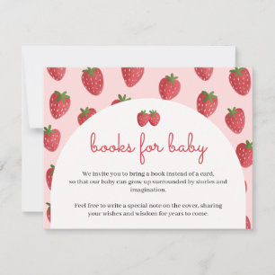 Livre Carte Bébé à l'aquarelle Fraise