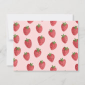 Livre Carte Bébé à l'aquarelle Fraise (Dos)