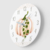 Livre Citrouille rose pâle Chic Grande horloge (Angle)