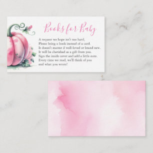 Livre Citrouille Rose Pour Boîtier Invitation Bébé