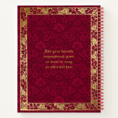 Livre classique Couverture Gold Foliage Crimson Da (Dos)