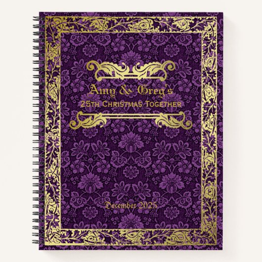 Livre classique Couverture Gold Foliage Purple Dam (Devant)