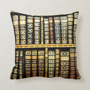 Livre classique en cuir d'antiquité Coussin