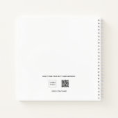 Livre d'anniversaire blanc noir script (Dos)