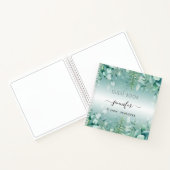 Livre d'anniversaire eucalyptus verdâtre bois (Intérieur)