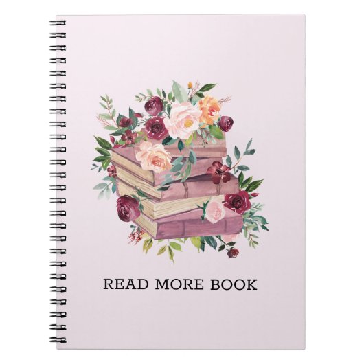 Livre d'aquarelle et devis Rose (Devant)