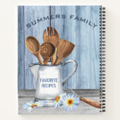 Livre d'Aquarelle Recettes Ustensiles Bois Faisy (Dos)