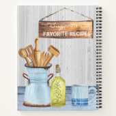 Livre d'Aquarelle Recettes Ustensiles Cuillère (Dos)