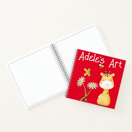 Livre d'art personnalisé rouge mignon (Intérieur)
