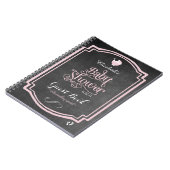 Livre d'Baby shower des filles de la typographie r (Côté gauche)