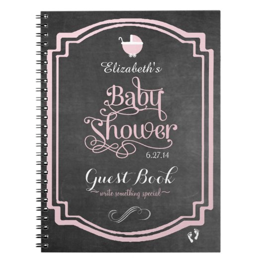 Livre d'Baby shower des filles de la typographie r (Devant)