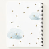 Livre d'Baby shower invité Gold Stars & Blue Cloud (Dos)
