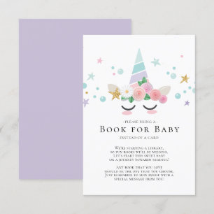 Livre de Baby shower magique Unicorn pour carte bé