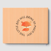 Livre de Baby shower sur les créatures forestières (Verso)