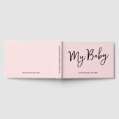 Livre de bébé à l'écriture calligraphiée Rose Fard (Complet)