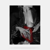 Livre de Charbon Lover Crimson Wall Art (Recto)