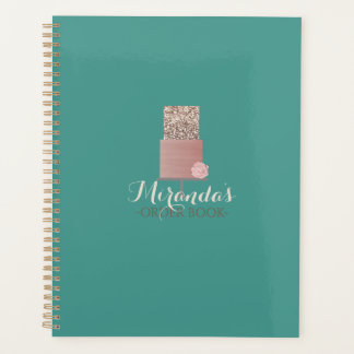 Livre de commande de gâteau Turquoise