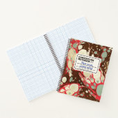 Livre de composition marbrée Personnaliser rose (Intérieur)