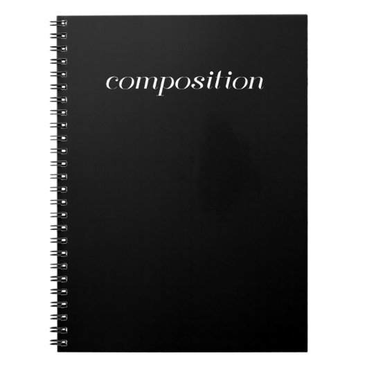 Livre de composition - noir (Devant)